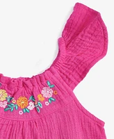 First Impressions Baby Girls Cotton Knit Gauze Dress & Bloomer, 2 Piece Set, Exclusively at Macy's