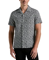 Perry Ellis Men's Geo-Pattern Button-Down Shirt