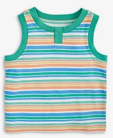 First Impressions Baby Boys Striped Henley Tank Top, Exclusively at Macy's