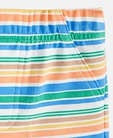 First Impressions Baby Boys Striped French Terry Shorts, Exclusively at Macy's
