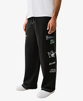 True Religion Men's Reverse Terry Baggy Sweatpants