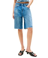 Tommy Girl Women's Wide-Leg Denim Shorts