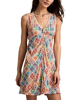 Lucky Brand Women's Femme Sleeveless Printed Minidress