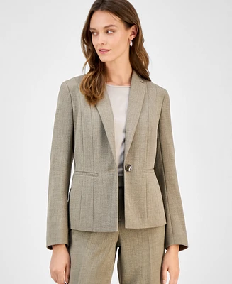 Kasper Women's One Button Notched Collar Blazer