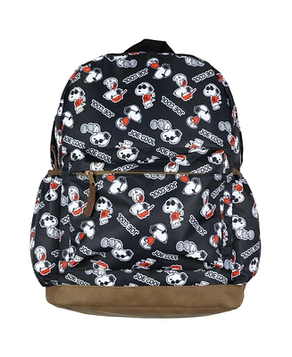 Peanuts Backpack Joe Cool Snoopy All-Over Tossed Print School Book Bag