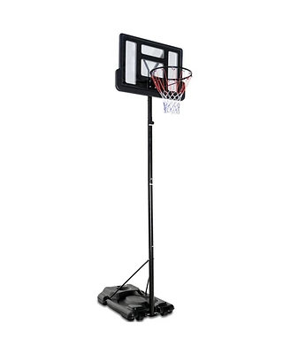 Height Adjustable Portable Shatterproof Backboard Basketball Hoop with 2 Nets