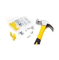 218Piece Tool Set General Hand Tool Kit with Plastic Toolbox Storage Case