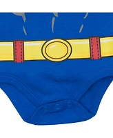 Justice League Baby Boys Batman Superman The Flash Aquaman 5 Pack Costume Bodysuits Newborn to