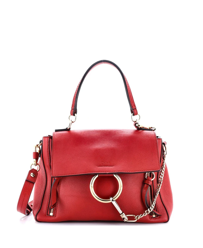 Pre-Owned Chloe Small Faye Day Bag Leather