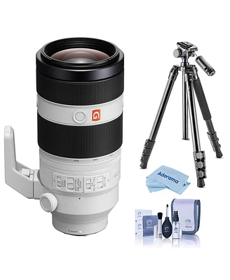 Sony Fe 100-400mm f/4.5-5.6 Gm Oss Lens for Sony E, Bundle with Vanguard Alta Pro 264AT Tripod and Tbh-100 Head, Cleaning Kit, Cleaning Cloth