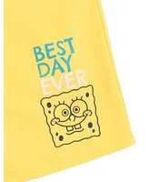 SpongeBob SquarePants Toddler Boys French Terry Pullover Hoodie and Shorts Outfit Set