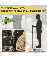 Naturehike 1pc Aluminum Trekking Poles, Lightweight Folding Hiking Poles, Adjustable 115-135cm, Compact 36cm, Walking Sticks for Hiking & Camping