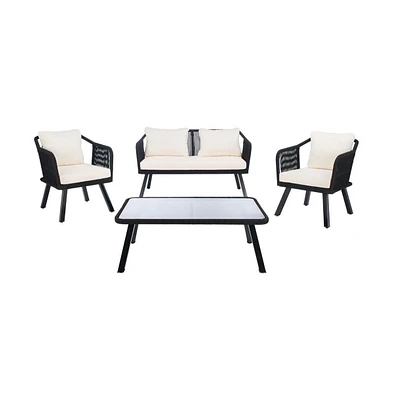 Torsla 4PC Rope Living Set