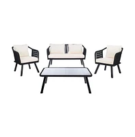 Torsla 4PC Rope Living Set