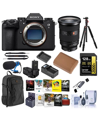 Sony Alpha a9 Iii Mirrorless Camera with Fe 24-70mm f/2.8 Gm Ii Lens, Bundle with 128GB Memory Card, Software Kit, Battery and 82mm Filter Kit