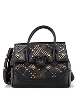 Pre-Owned Versace Medium Palazzo Empire Bag Crystal Studded Leather