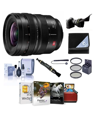 Panasonic Lumix S Pro 16-35mm f/4 Lens for L Mount, Bundle with ProOptic 77mm Filter Kit, Flex Lens Shade, Lens Cleaner, Lens Wrap, Cap Tether, Cleani