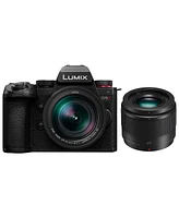 Panasonic Lumix G9II Mirrorless Camera with Lumix G Leica Dg Vario-Elmarit 12-60mm f/2.8-4 Lens and 25mm f/1.7 Lens
