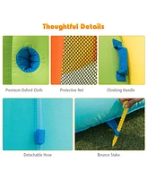 Inflatable Water Slide Kids Bounce House with 680W Blower