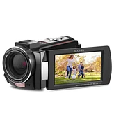 Minolta MN4K25NV 4K Ultra Hd 30MP 3" Touchscreen Camcorder with Night Vision, Black