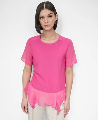 Dkny Women's Handkerchief-Hem Top