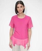 Dkny Women's Handkerchief-Hem Top