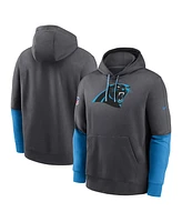 Nike Men's Anthracite Carolina Panthers 2024 Sideline Club Pullover Hoodie