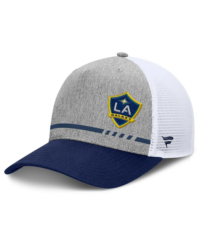 Fanatics Men's Heather Gray La Galaxy Low Block Trucker Adjustable Hat