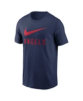 Nike Men's Navy Los Angeles Angels Swoosh T-Shirt