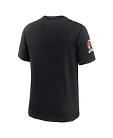 Nike Men's Heather Black Baltimore Orioles Cooperstown Collection Eras Tri-Blend T-Shirt