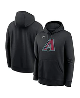 Nike Men's Black Arizona Diamondbacks Logo Club Fleece Pullover Hoodie