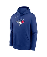 Nike Men's Royal Toronto Blue Jays Logo Club Fleece Pullover Hoodie