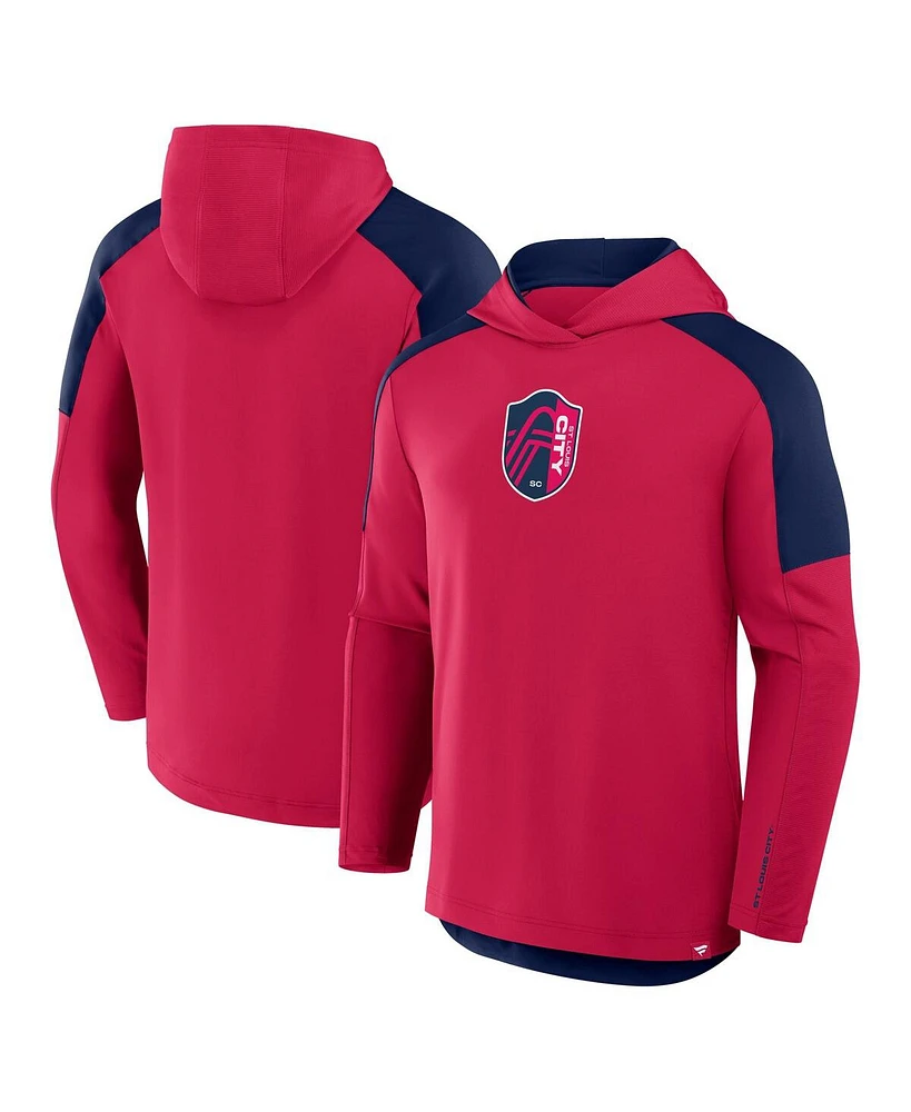 Fanatics Men's Red St. Louis City Sc Card Transitional Pullover Hoodie
