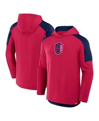 Fanatics Men's Red St. Louis City Sc Card Transitional Pullover Hoodie