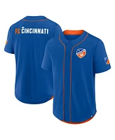 Fanatics Men's Blue Fc Cincinnati Injury Time Baseball Jersey