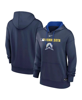 Nike Women's Navy Minnesota Twins Authentic Collection City Connect Performance Pullover Hoodie