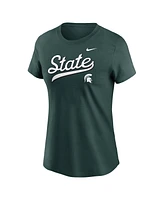 Nike Women's Green Michigan State Spartans Local Script T-Shirt