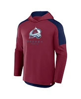 Fanatics Men's Burgundy Colorado Avalanche Meta Game Transitional Pullover Hoodie