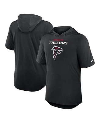 Nike Men's Black Atlanta Falcons Lockup Tri-Blend Hoodie T-Shirt