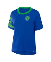 Fanatics Women's Blue Seattle Sounders Fc Defender Pairing Legacy T-Shirt