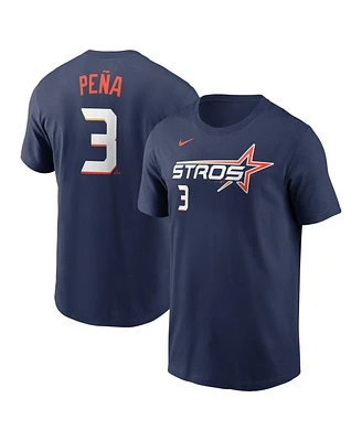 Nike Men's Jeremy Pena Navy Houston Astros 2025 City Connect Fuse Name Number T-Shirt