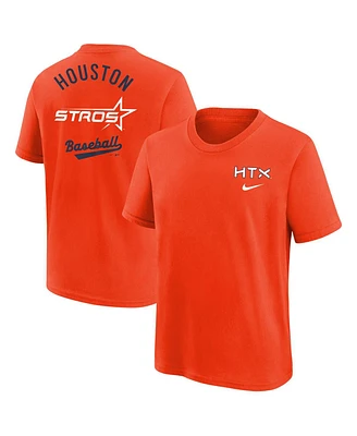 Nike Big Boys and Girls Orange Houston Astros 2025 City Connect T-Shirt