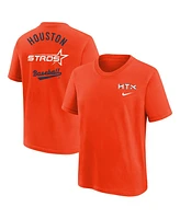 Nike Big Boys and Girls Orange Houston Astros 2025 City Connect T-Shirt
