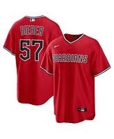 Nike Men's Shane Bieber Red Cleveland Guardians Alternate Replica 2.0 Player Jersey