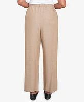 Alfred Dunner Petite Summer Solstice Relaxed Button Detail Ankle Pant