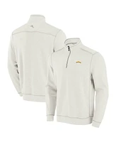 Tommy Bahama Men's Cream San Diego Padres Sport Tobago Bay Tri-Blend Half-Zip Sweatshirt