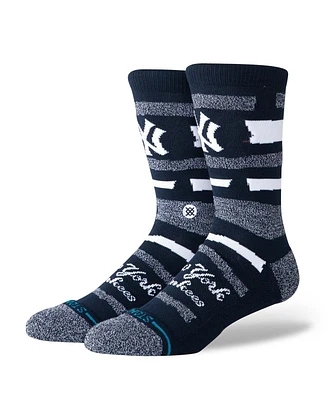 Stance Men's and Women's New York Yankees Squeeze Tri-Blend Knit Crew Socks