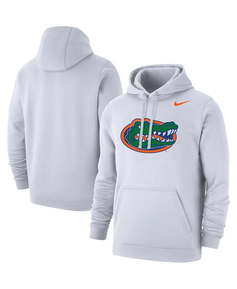 Nike Men's White Florida Gators Logo Club Pullover Hoodie