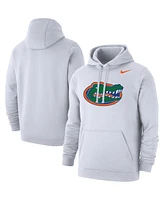 Nike Men's White Florida Gators Logo Club Pullover Hoodie