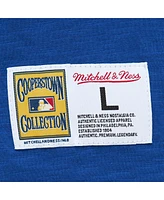 Mitchell & Ness Men's Royal Atlanta Braves Cooperstown Collection Legendary Raglan Slub Henley 3/4-Sleeve T-Shirt